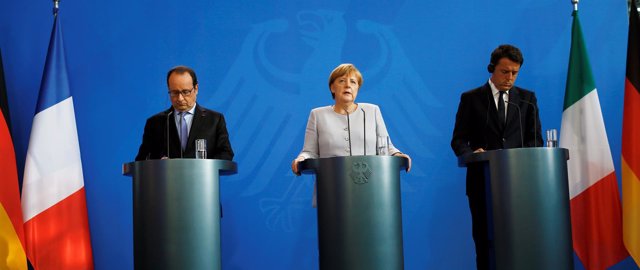 François Hollande, Angela Merkel, Matteo Renzi