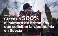 Crece un 500% el número de británicos que solicitan la ciudadanía en Suecia