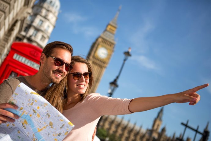 Turistas en Londres
