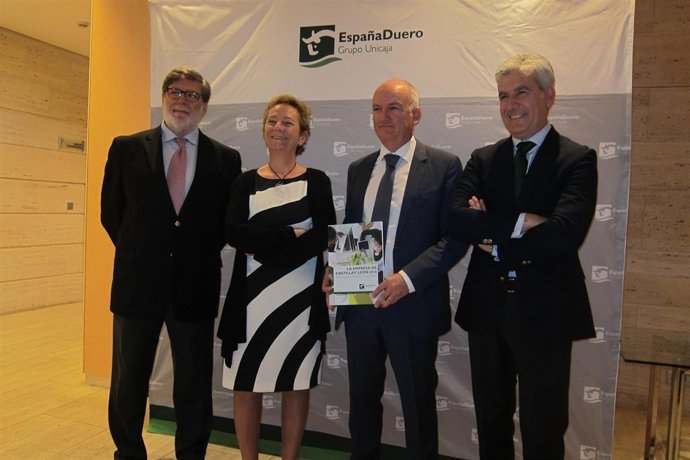 Lombardero en la presentación del informe de EspañaDuero