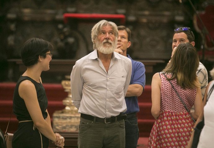 El actor Harrison Ford visita la Mezquita de Córdoba