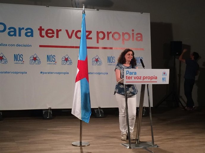 A coordinadora de campaña do BNG, Goretti Sanmartín