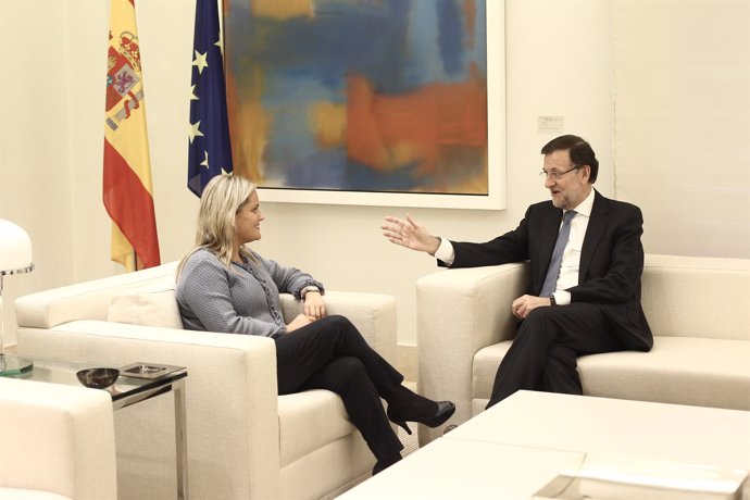 Rajoy se reúne con Mari Mar Blanco 