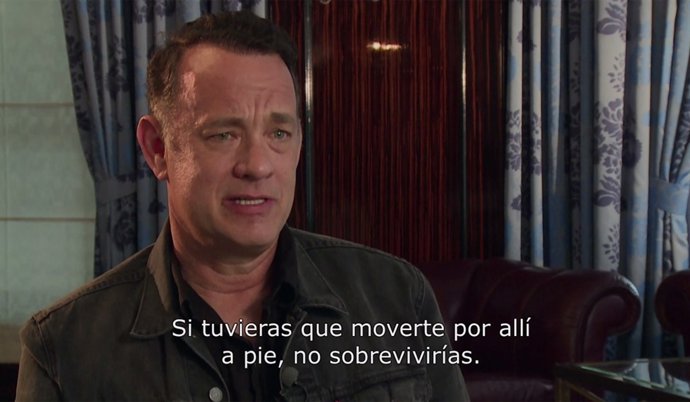 Tom Hanks rodaje Esperando al Rey