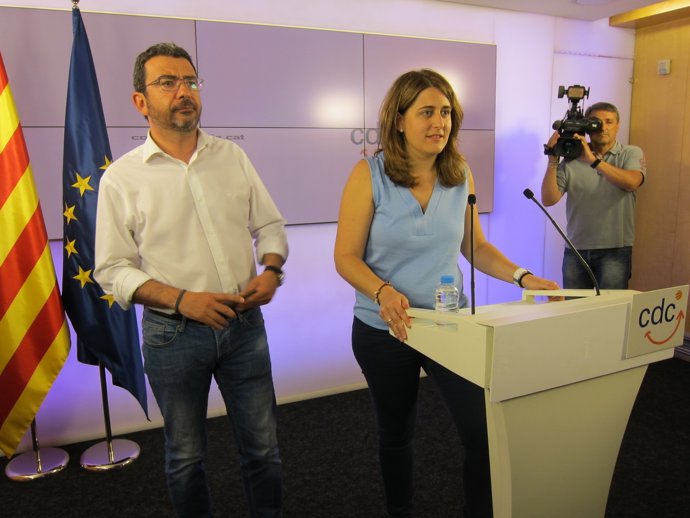 Los dirigentes de CDC F.Sánchez y M.Pascal