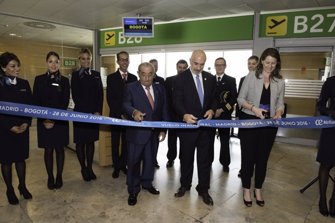 Inauguración ruta Madrid-Bogotá