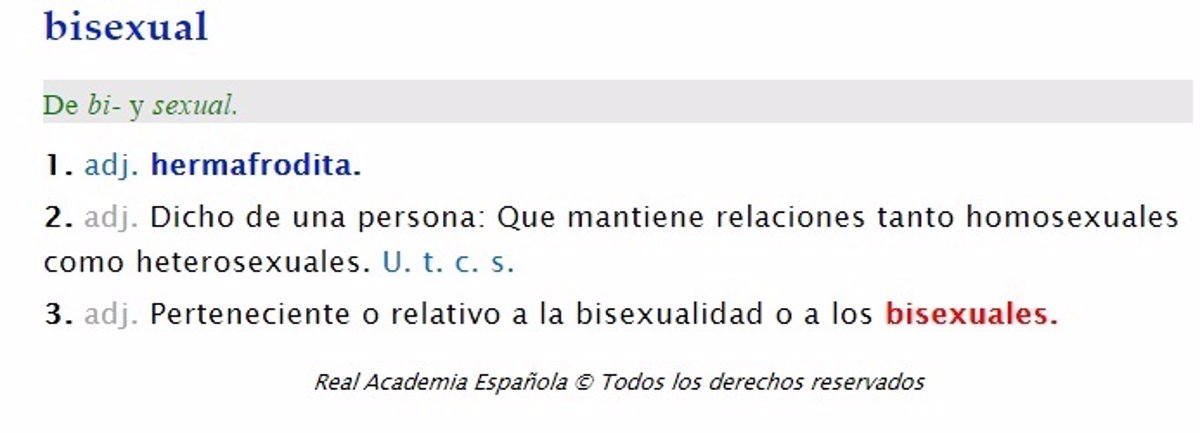 Que Significa Bisexual Diccionario