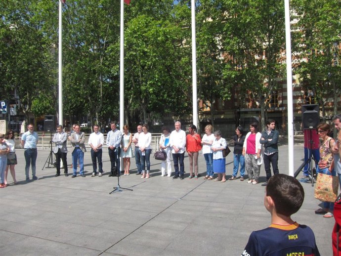 Imagen de algunos de los participantes en la concentración