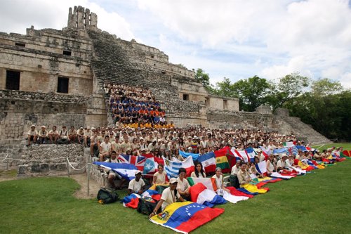 Expedicionarios de la edición de 2010 de la Ruta BBVA, en México