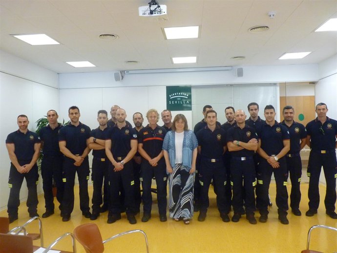 Toma de posesión de bomberos de la Diputación de Sevilla