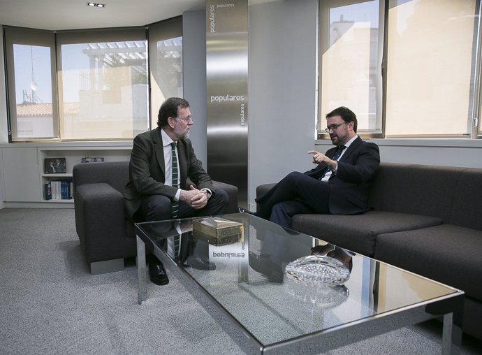 Asier Antona y Mariano Rajoy