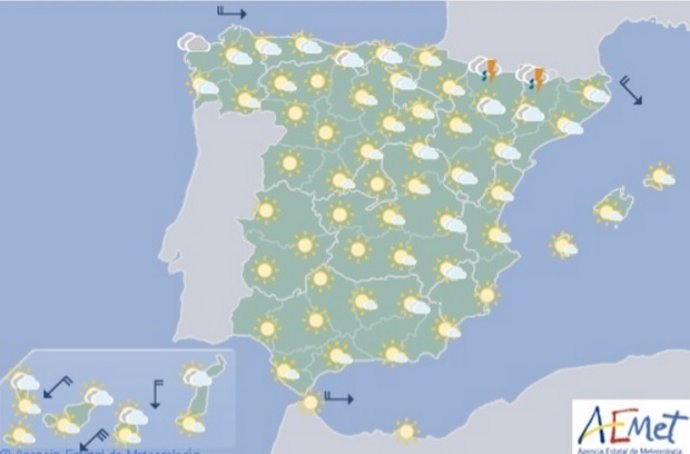 El tiempo del jueves 30 de junio