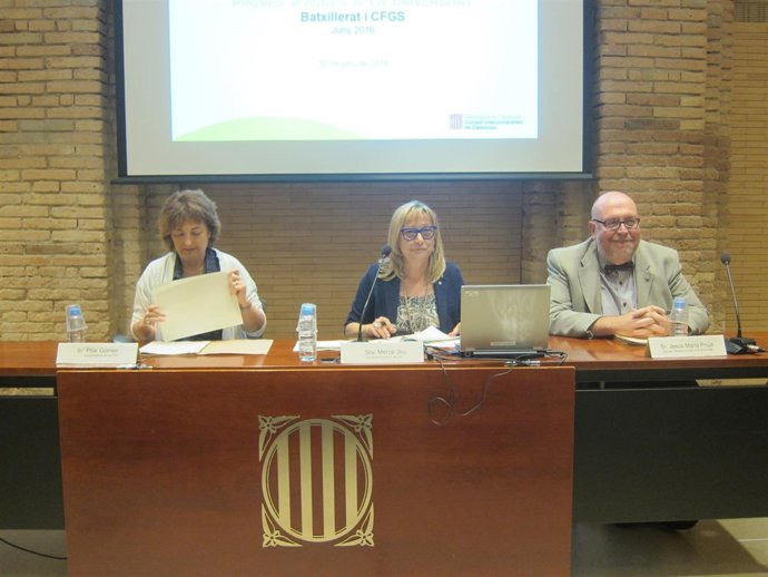 Pilar Gómez, Mercè Jou y Josep Maria Prujà 