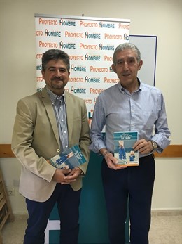 El director y el presidente de Proyecto Hombre La Rioja, García y Lleyda