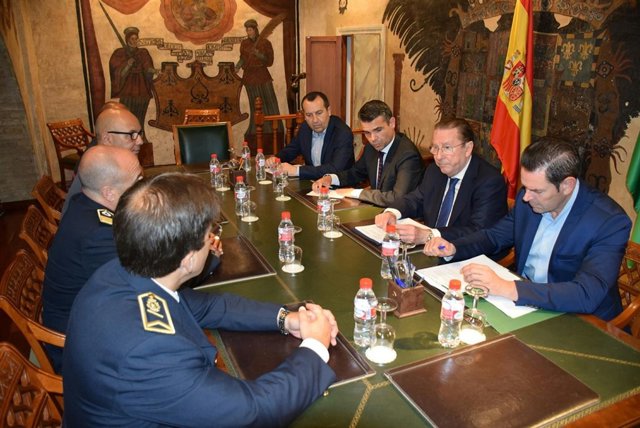 Emilio De Llera en una reunión con José Bernal en Marbella 