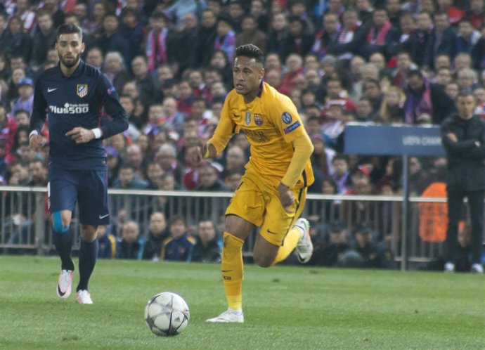 Neymar, Champions League, Vicente Calderón, Atlético-Barcelona