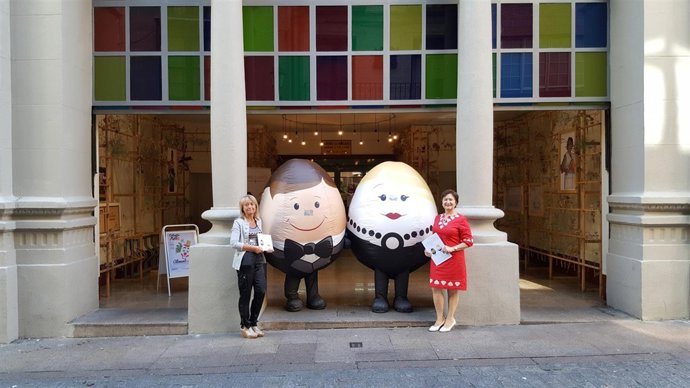 Campaña mercado de huevos en Abastos