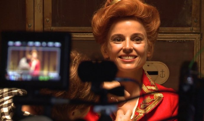 Elena Anaya en el rodaje de Zipi y Zape y la Isla del Capitán