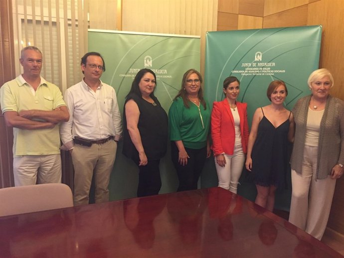 Luna (centro), durante el acto