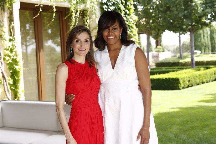 Michelle Obama y la Reina Letizia en Zarzuela