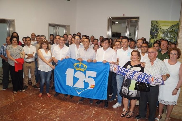 El presidente de la Diputación de Huelva, Ignacio Caraballo, apoya al Recreativo