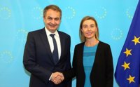 Mogherini recibe a Zapatero para discutir el apoyo europeo al diálogo en Venezuela