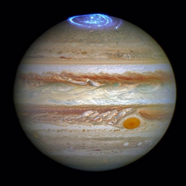 Auroras borales en Júpiter