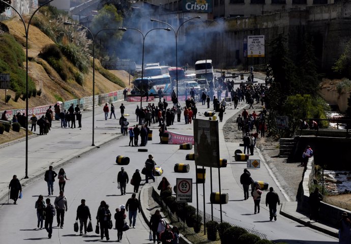 Manifestaciones COB, Enatex, en Bolivia