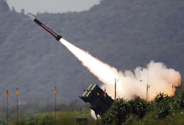 Lanzamiento de un misil en Taiwán