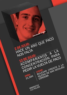 CONVOCATORIA CONCENTRACIÓN POR PACO MOLINA