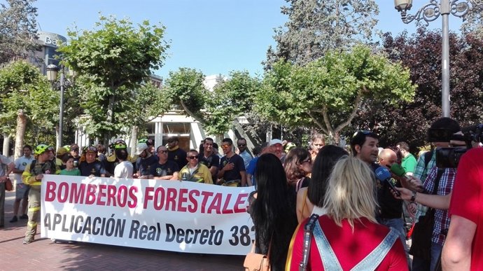 Manifestación de retenes forestales