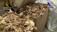 Incautan 95 toneladas de tabaco de contrabando en Granada, la mayor aprehensión en España