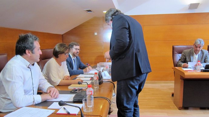 Fernando Fernández, votando para composición de Mesa de la Comisión de Ecomasa