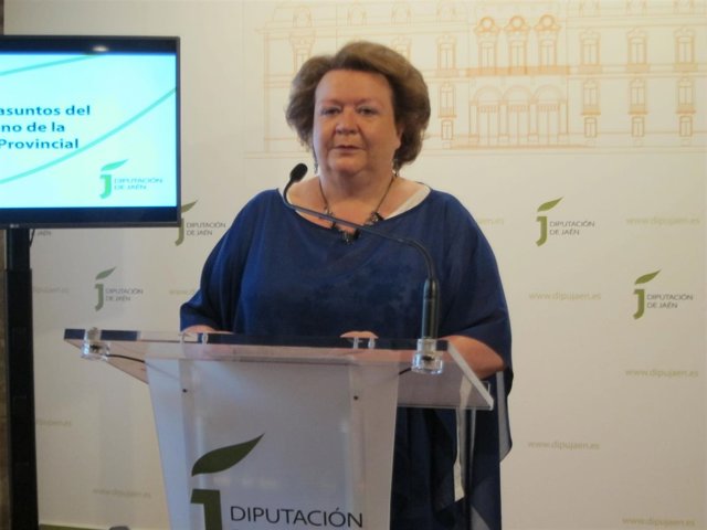 La vicepresidenta de la Diputación de Jaén, Pilar Parra
