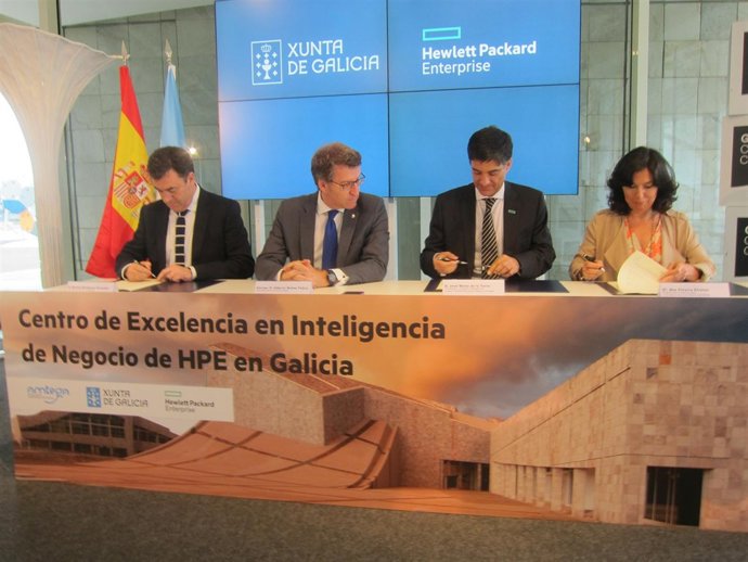 Firma de convenio HPE con la Xunta de Galicia