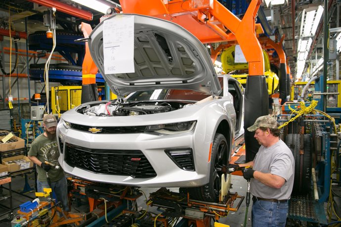 Producción del Chevrolet Camaro en Lansing (EEUU).