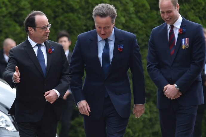 Hollande y Cameron, en el centenario de la batalla del Somme