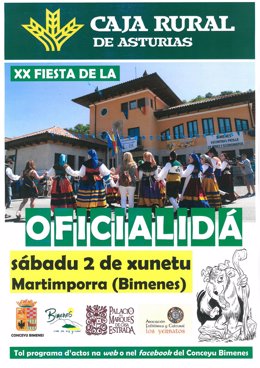Cartel de la XX Fiesta de la Oficialidá. 
