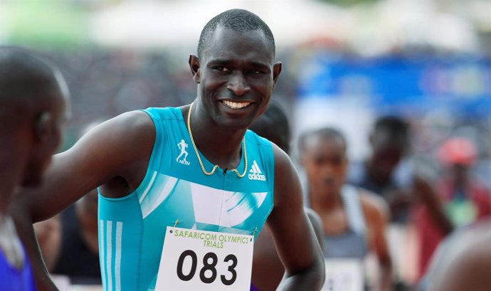 El campeón olímpico y mundial de los 800 metros David Rudisha