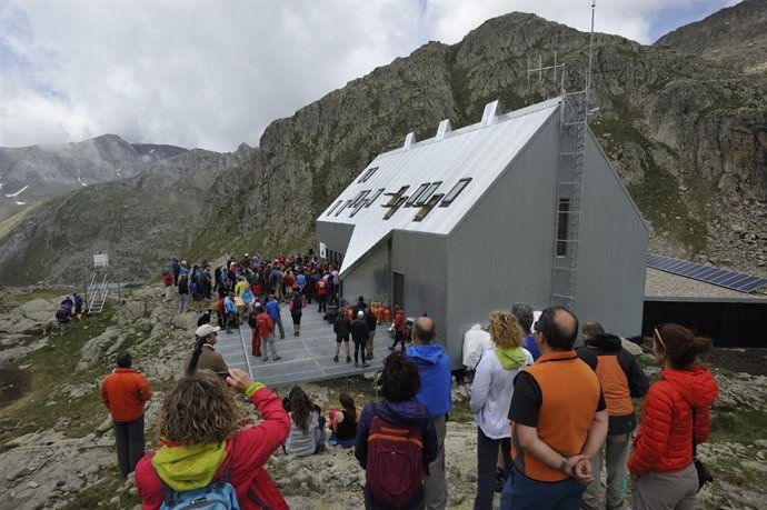 Inauguración del refugio.