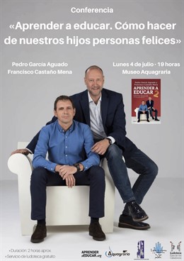 Cartel anunciador de la conferencia de Pedro García Aguado y Francisco Castaño