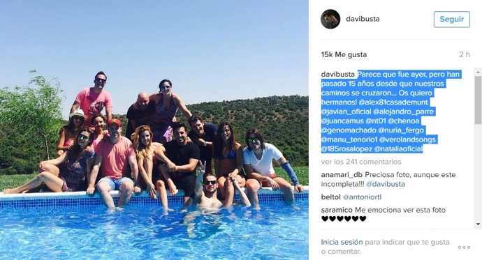 El esperado reencuentro de los concursantes de Operación Triunfo