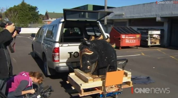 Cabeza de caballo con diamantes llena de cocaína en Nueva Zelanda