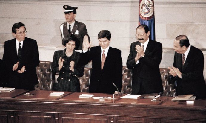 Firma Constitución Política de Colombia
