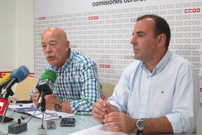 Javier González y Javier M. Sabater, de CC.OO