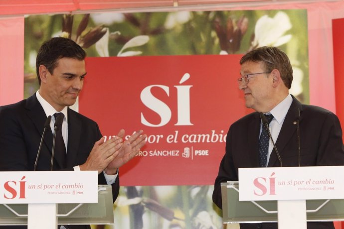 Pedro Sánchez y Ximo Puig en una imagen de archivo