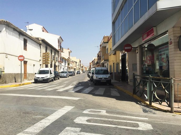La calle Rulador de Albox será una de las vías que se mejorarán con las obras.