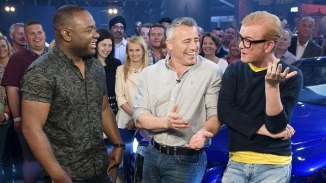 Rory Reid, Matt Leblanc y Chris Evans en Top Gear