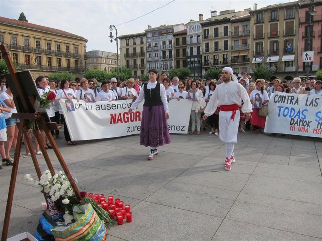 Concentración en recuerdo de Nagore Laffage