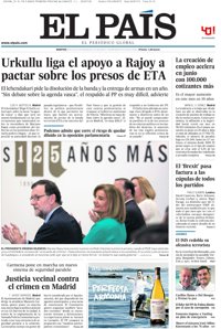 Las portadas de los periódicos de hoy, martes 5 de julio de 2016